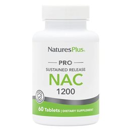 Natures Plus Nac 1200mg Συμπλήρωμα Διατροφής 60 ταμπλέτες NATURE S PLUS Προστασία 'Ηπατος