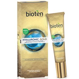 Bioten Hyaluronic Gold Ενυδατική & Αντιγηραντική Κρέμα Ματιών με Υαλουρονικό Οξύ 15ml BIOTEN Μάτια
