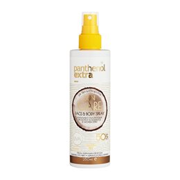 Panthenol Extra Sun Care Face & Body Spray SPF50, Αντηλιακό Γαλάκτωμα Προσώπου & Σώματος 250ml. PANTHENOL EXTRA Αντηλιακά Σώματος