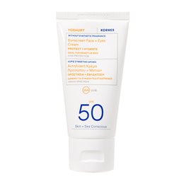 Korres Yoghurt Tinted Sunscreen Face Cream Αντηλιακή Κρέμα Προσώπου και Ματιών SPF50, 50ml 1τμχ KORRES Αντηλιακά Προσώπου