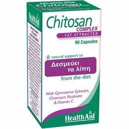 Health Aid Chitosan Complex Συμπλήρωμα για Αδυνάτισμα 90caps HEALTH AID Αδυνάτισμα