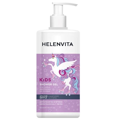 Helenvita Kids Shower Gel  Unicorn  Ήπιο Παιδικό Αφρόλουτρο Σώματος για Κορίτσια,  500ml