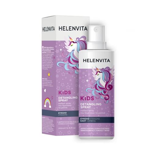Helenvita Kids Unicorn Detangling Spray Παιδικό Spray Μαλλιών για Εύκολο & Γρήγορο Χτένισμα, 200ml