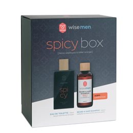 Vican Wise Men Spicy Box Ανδρικό Σετ με Eau de Toilette & Σαμπουάν για Μαλλιά και Γενειάδα, 2τμχ VICAN Σετ