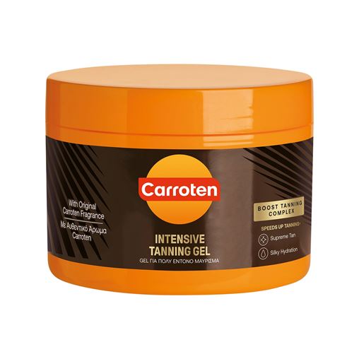 Carroten Intensive Tanning Gel Carrot Oil Αδιάβροχο Gel Μαυρίσματος για το Σώμα με Χρώμα 150ml