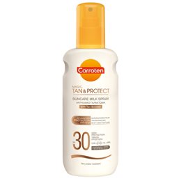Carroten Magic Tan & Protect Milk Αδιάβροχο Αντηλιακό Λάδι Προσώπου και Σώματος SPF30 σε Spray 200ml CARROTEN Αντηλιακά Σώματος