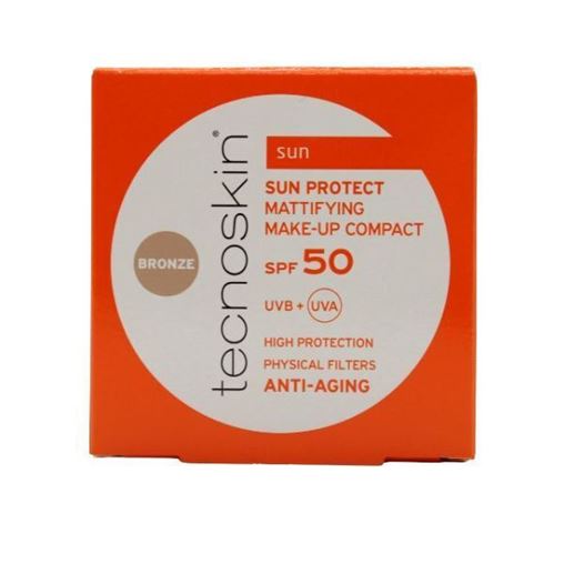 Tecnoskin Sun Protect Mattifying Make-Up Compact Bronze SPF50 10gr