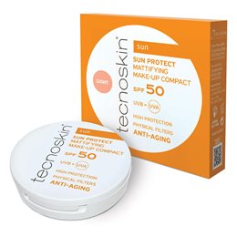 Tecnoskin Sun Protect Αδιάβροχη Αντηλιακή Πούδρα Προσώπου SPF50 με Χρώμα Light 10gr TECNOSKIN Αντηλιακά Προσώπου