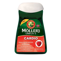 Moller's Omega 3 Cardio Μουρουνέλαιο & Ιχθυέλαιο 60 μαλακές κάψουλες MOLLER S Καρδιά & Κυκλοφορικό