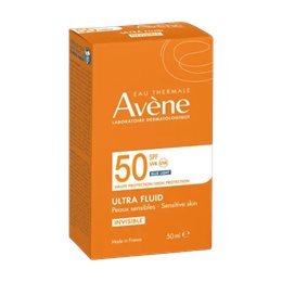 Avene Ultra Fluid Invisible Αντηλιακό Προσώπου  Χωρίς Άρωμα για το Ευαίσθητο Δέρμα SPF50 50 ml AVENE Αντηλιακά Προσώπου