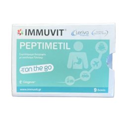 Leriva Immuvit Peptimentil On The Go Συμπλήρωμα Διατροφής για Ελαφρύ Στομάχι με Αντιεμετικές 9 tabs  Στομάχι-Έντερο