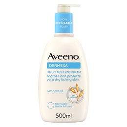 Aveeno Dermexa Daily Emollient Cream Ενυδατική Κρέμα Σώματος για Ξηρές Επιδερμίδες, Με Αντλία 500ml AVEENO Ενυδάτωση