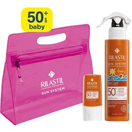 Rilastil  Sun System Baby Vapo Spray SPF50  200ml & Transparent Stick Spf50+ & Νεσεσερ  RILASTIL Αντηλιακά Σετ