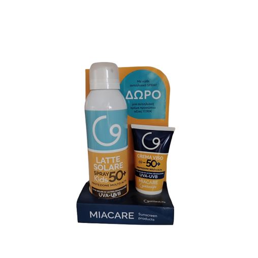 MIACARE Kids Sun Milk Spray SPF 50+ 150ml με Δώρο Face Cream SPF50+ 50ml