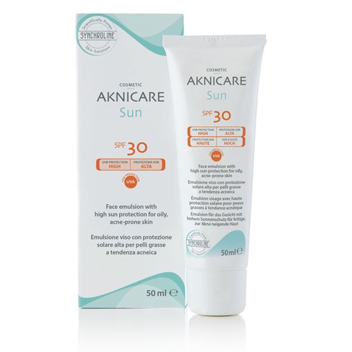 Synchroline Aknicare Sun Αντηλιακή Κρέμα Προσώπου για Ακνεικά Δέρματα SPF 30, 50ml 