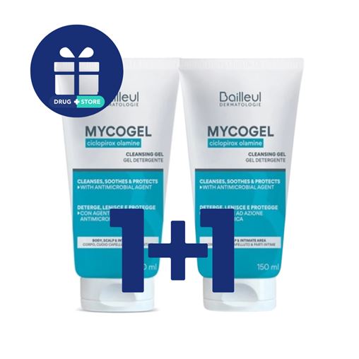 Bailleul-Biorga Set Mycogel Gel Καθαρισμού 150ml 1+1 Δώρο