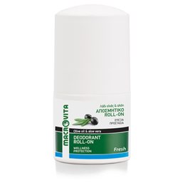 Macrovita Deodorant Roll-on Fresh Olive Oil & Aloe Vera Αποσμητικό Roll-on Με Λάδι Ελιάς & Αλόη 50ml KORRES Αποσμητικά