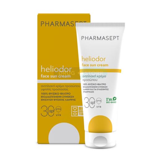 Pharmasept Heliodor Face Sun Cream SPF30, Αντηλιακή Κρέμα Προσώπου με 100% Φυσικό Φίλτρο, 50ml