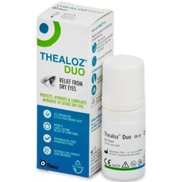 Thea Pharma Hellas Thealoz Duo Οφθαλμικές Σταγόνες με Υαλουρονικό Οξύ για Ξηροφθαλμία 10ml THEALOZ Κολλύρια