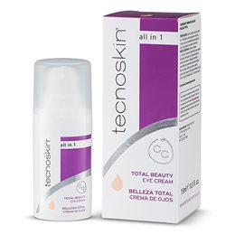 Tecnoskin Total Beauty Eye Cream Αντιρυτιδική Kρέμα Ματιών με Χρώμα για Μαύρους Κύκλους 15ml  Μάτια
