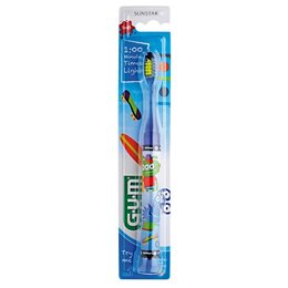 Gum Junior Monsters Timer Light Φωτιζόμενη Παιδική Οδοντόβουρτσα 6+ Ετών σε Μπλε Χρώμα 1τμχ GUM Οδοντόβουρτσες