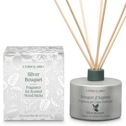 L'Erbolario Bouquet d'Argento Αρωματικό Χώρου με Ξύλινα Στικ 200ml L ERBOLARIO Αρωματικά Χώρου - Κεριά