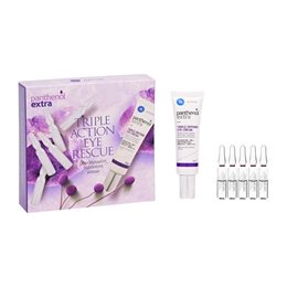 Panthenol Extra PROMO PACK Triple Action Eye Rescue Αντιγηραντική Κρέμα Ματιών 25ml & Αμπούλες 5x2ml MEDISEI Πακέτα