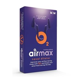 Airmax O2 Nasal Dilator Classic Medium Ρινικός Διαστολέας για Ευκολότερη Αναπνοή 2 Τεμάχια  Ρινική Αποσυμφόρηση