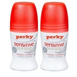 Perky Sensitive Silk Deodorant Roll On Αποσμητικό σε Roll-On 2x50ml (1+1Δώρο)   Αποσμητικά