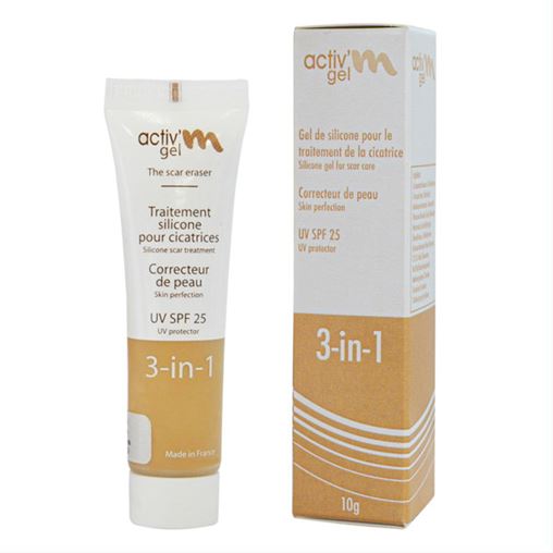Activ’m Scar Gel 3-in-1 SPF25 Πρόληψη & Αντιμετώπιση του Σχηματισμού Υπερτροφικών Ουλών & Χηλοειδών 