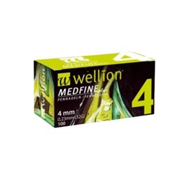 Wellion Medfine Plus Βελόνες Πένας Ινσουλίνης 32G x 4mm 100 Τεμάχια MED TRUST Σκαρφιστηρες