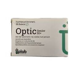 Uplab Optic Senior 50+ Συμπλήρωμα Διατροφής Για Την Προστασία Της Υγείας Των Ματιών 30 ταμπλέτες UPLAB Όραση