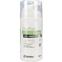 AliaMed Care MSM + CBD Isolate Cream Κρέμα για Ανακούφιση των Αρθρώσεων 100ml  Πόνοι Μυών & Αρθρώσεων