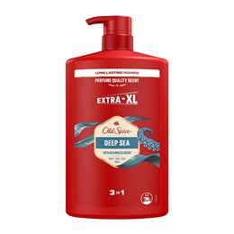 Old Spice Deep Sea Shower Gel & Shampoo XL Αφρόλουτρο & Σαμπουάν σε Gel για Άνδρες 1000ml  Αφρόλουτρα