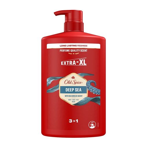 Old Spice Deep Sea Shower Gel & Shampoo XL Αφρόλουτρο & Σαμπουάν σε Gel για Άνδρες 1000ml