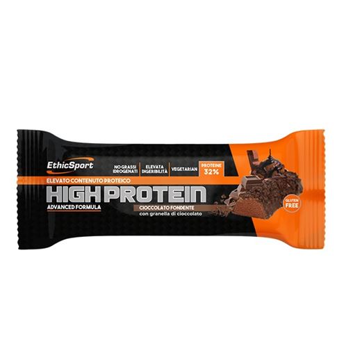  EthicSport High Protein Dark Chocolate Πρωτεϊνική μπάρα υψηλής πρωτεϊνικής αξίας 1 Τεμάχιο,45gr 