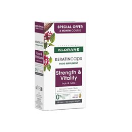 Klorane Keratin Caps Συμπλήρωμα Διατροφής Για Μαλλιά & Νύχια 90 κάψουλες  Μαλλιά-Δέρμα-Νύχια