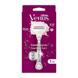 Gillette Venus Comfortglide Sugarberry Scent, Ξυραφάκι με Λιπαντική Μπάρα & 1 Ανταλλακτική Μπάρα GILLETTE Αποτριχωτικά