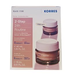 Korres Μαύρη Πεύκη 4D Κρέμα Ημέρας Κανονικές/Μικτές Επιδερμίδες 40ml & Κρέμα Νύχτας 15ml  KORRES Σετ
