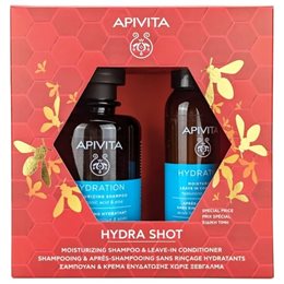 Apivita Promo Hydration Moisturizing Shampoo 250ml & Moisturizing Leave In Conditioner 100ml APIVITA Πακέτα