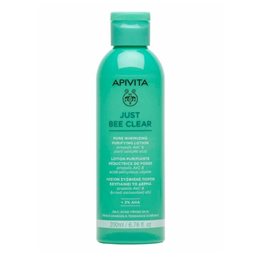 Apivita Just Bee Clear Λοσιόν Σύσφιξης Πόρων Με Πρόπολη AmC & Φυτικό Σαλικυλικό Οξύ 200ml. APIVITA Καθαρισμός