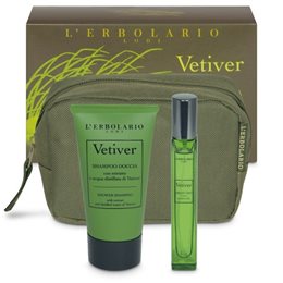 L'Erbolario Vetiver Beauty Box Verde Brezza Profumo Αρωμα 10ml & Shampoo Doccia Σαμπουάν Ντους 75ml  Πακέτα
