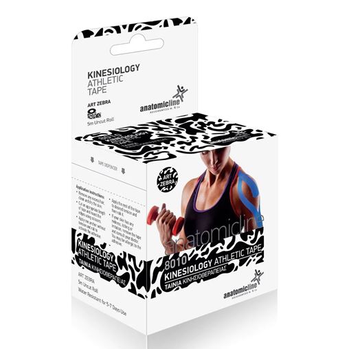 Anatomic line Tape kinesiology Athletic Tape Art  Ταινία Κινησιοθεραπείας  Zebra 5cm X 5m, 1τμχ