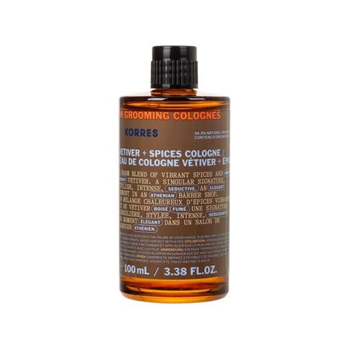 Korres Athenian Grooming Ανδρική Κολώνια Βέτιβερ & Μπαχαρικά 100ml.