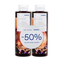 Korres Pomegranate Ρόδι Αφρόλουτρο 2x250 ml (Sticker -50% στο 2ο Προϊόν) KORRES Αφρόλουτρα