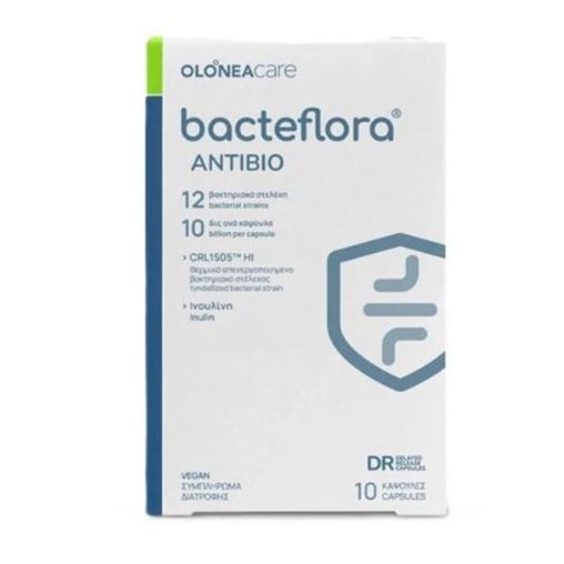 Olonea Bacteflora Antibio Φόρμουλα με Προβιοτικά & Πρεβιοτικά 10 κάψουλες