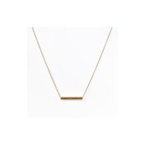 Farma Bijoux Υποαλλεργικό Κολιέ Χρυσό με Κύλινδρο 40/45CM (BE1GB0) 