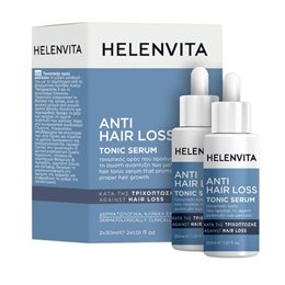 Helenvita Anti Hair Loss Tonic Serum Τονωτικός Ορός Μαλλιών 2x30ml  Τριχόπτωση