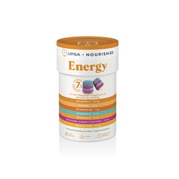 Upsa Nourished Energy 7-in-1 - Συμπλήρωμα Διατροφής για Ενέργεια & το Νευρικό Σύστημα 30 ζελεδάκια UPSA Ενέργεια Τόνωση