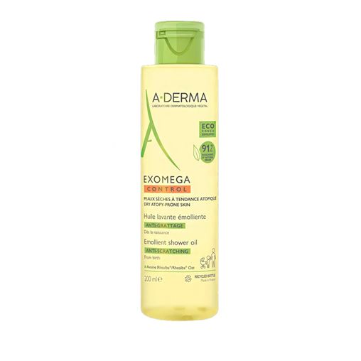 A-Derma Exomega Control Emollient Shower Oil - Μαλακτικό Έλαιο Καθαρισμού 200ml